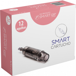 Cartucho Smart Derma Pen Preto 12 agulhas Smart GR